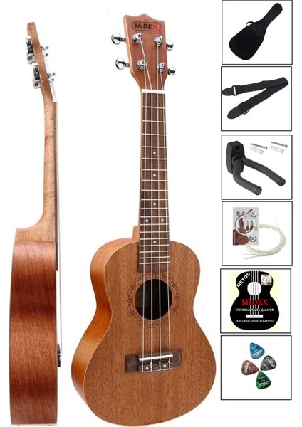 SP-21MT Set Maun Soprano Ukulele (Çanta Stand Askı Yedek Tel Metod Pena)