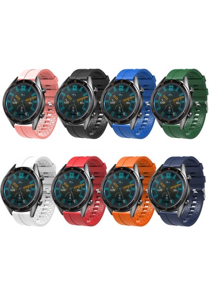 Huawei Gt2 Gt2 Pro 46MM Kordon Suya Dayanıklı Bileklik Tırtıklı Yüzey Silikon Esnek 20MM Kayış fiyatları