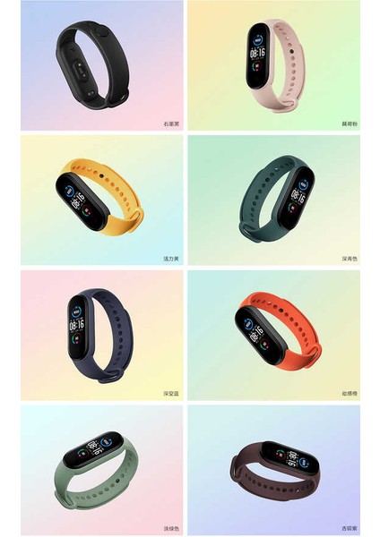 Xiaomi Mi Band 3/4/5 Kordon Delikli Yumuşak Renkli Spor Kayış Soft Pürüzsüz Bileklik fırsatları