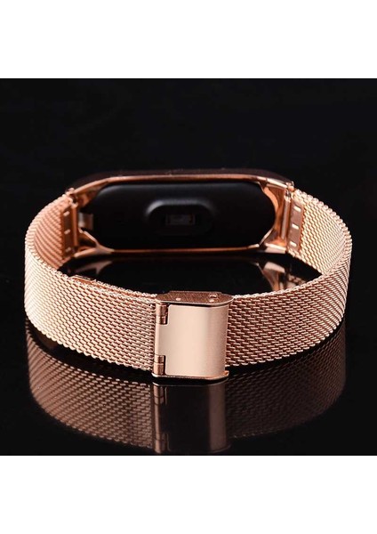 Xiaomi Mi Band 5 Metal Kordon Örgü Tasarım Tam Koruma Bükülmez Kayış Şık Görünüm Bileklik modelleri