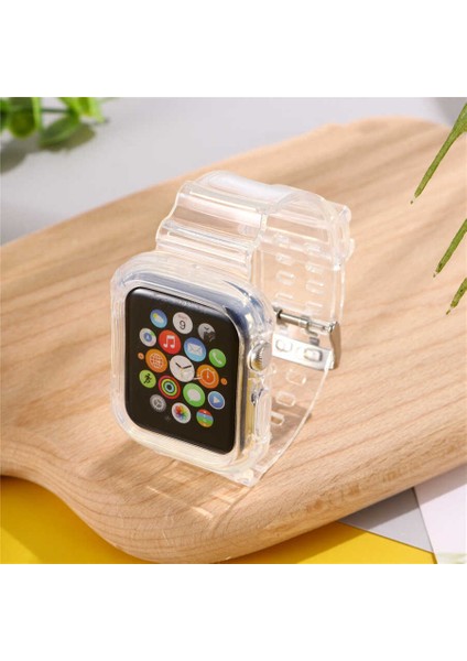 Apple Watch Uyumlu 1/2/3/4/5/6/se 42MM Kordon Renkli Gövde Korumalı Kayış Esnek Şık Tasarım Bileklik indirimleri