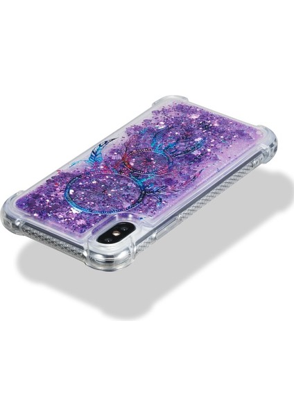 Sıvı Glitter Tozu Quicksand Darbeye Dayanıklı Tpu Cep Telefonu Kılıfı iPhone Xs / x 5.8 Inç - Rüya Catcher (Yurt Dışından) modelleri