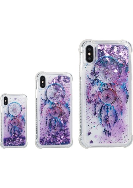 Sıvı Glitter Tozu Quicksand Darbeye Dayanıklı Tpu Cep Telefonu Kılıfı iPhone Xs / x 5.8 Inç - Rüya Catcher (Yurt Dışından) fırsatları