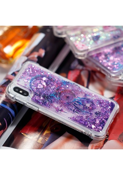 Sıvı Glitter Tozu Quicksand Darbeye Dayanıklı Tpu Cep Telefonu Kılıfı iPhone Xs / x 5.8 Inç - Rüya Catcher (Yurt Dışından) indirimleri