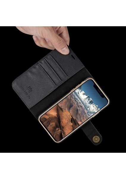 Dg.ming 2 1 Bölünmüş Deri Cüzdan Kılıf + Çıkarılabilir Pc Kılıf iPhone x / Xs 5.8 Inç - Siyah (Yurt Dışından) fırsatları
