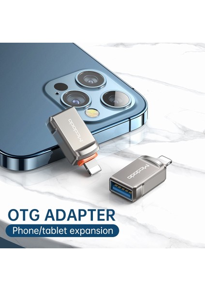 Mcdodo OT-8600 Usb-A 3.0 Mini Otg Adaptörü - Gri (Yurt Dışından)