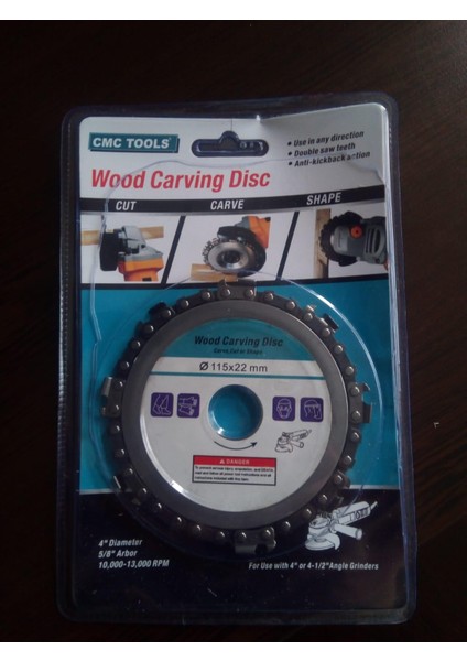 Carving Disc Ahşap Işleme Oyma Diski 102 mm 22 Diş