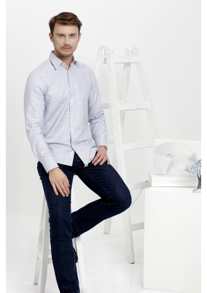 Dokuma Kumaş Slim Fit Gömlek