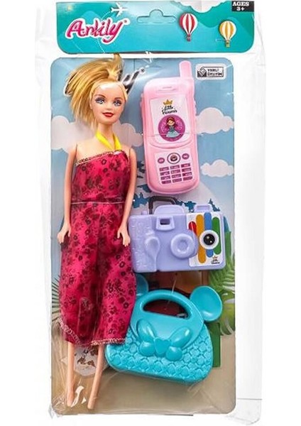 Anlily Poşette Telefonlu Foto Makineli Bebek