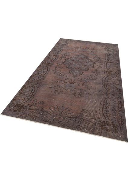 Özel Vintage Eskitme El Dokuma Halı 156 X 265 Cm F1365