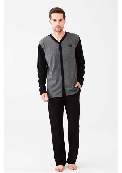 3528 Erkek Boydan Patlı Pijama Takımı