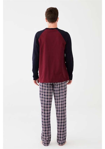 3526 Erkek Yuvarlak Yaka Pijama Takımı