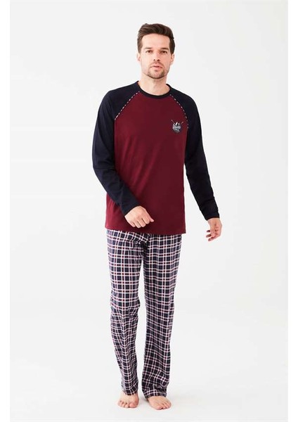 3526 Erkek Yuvarlak Yaka Pijama Takımı