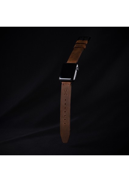 Minimal x Apple Watch Uyumlu Kordonu - 42/44/45 ve 49 mm - Gerçek Deri & El Yapımı