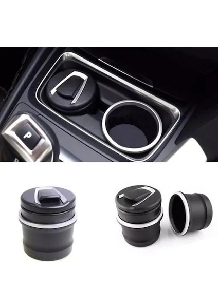 Bmw Tip Bardaklıklı Mavi LED Işıklı Spor Oto Araç Içi Küllük fiyatları