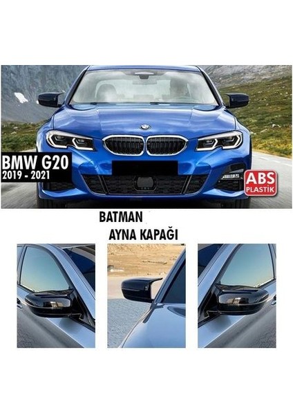 Bmw G20 3 Serisi Batman Yarasa Ayna Kapağı Piano Black Abs Plastik