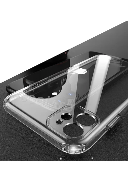 iPhone 11 6.1" Uyumlu Kılıf 3D Tıpalı Kamera Korumalı Şeffaf Silikon Kapak