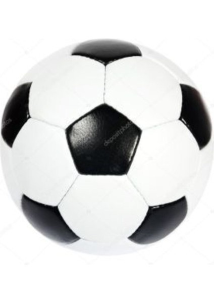 Futbol Topu 5 Numara Dikişli Futbol Topu Siyah Beyaz