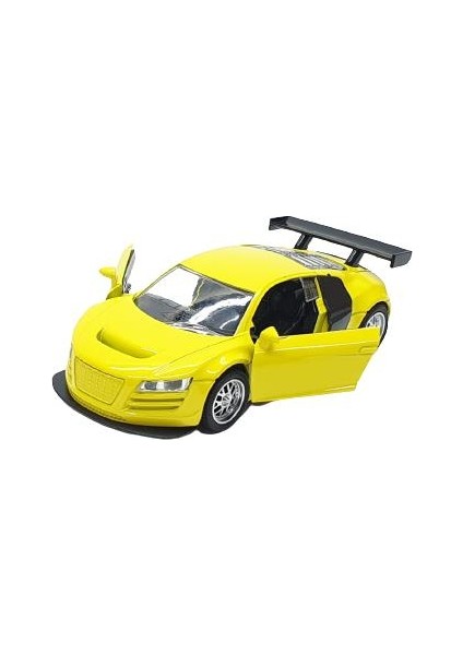 Vardem Metal 1:30 Çekbırak Araba - Audi R8 - 588-345B-AUDI R8-Sarı fırsatları