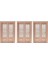 3 Adet 1/12 Dollhouse Mini Ahşap Harici Içi Boş Ekran Çift Kapı Boyasız 1