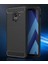 Galaxy A8 2018 Kılıf Karbon Fiber Room Silikon Kapak Kılıf + Cam 2