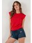 Pamuklu Bisiklet Yaka Kolsuz T Shirt Bayan T Shirt 5864019 2