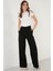Yanlardan Büzgülü Kısa Kollu Crop Bluz Bayan Bluz 5864010 5
