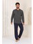 Jakarlı Patlı Pijama Takımı 8924 1