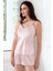 Saten Askılı Şortlu Pijama Takım 1