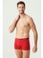 Erkek Beyaz - Kırmızı - Lacivert 3'lü Boxer 4
