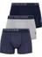 Erkek Lacivert - Gri Melanj - Indigo 3'lü Boxer 1