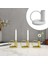 Candlestick Tutucu Vintage Çay Işık Tutucu Mum Dekorasyon Beyaz Için (Yurt Dışından) 5
