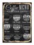 Coffee Menu Modern Ahşap Tablo 25CM x 35CM 1