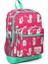 Kids Neon Mercan Alpaka Desenli Dört Bölmeli Okul Sırt Çantası 23466 1