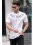 Baskılı Beyaz T-Shirt 5368 1