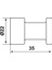 Abstract Tekli Askılık, Parlak Krom 580.93.000 2