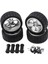 4 Adet 1/14 Rc Araba Lastikleri Lastikler & Tekerlekler Wltoys Için 144001 W / 12MM Hex Gümüş 1
