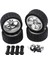 4 Adet 1/14 Rc Araba Lastikleri Lastikler & Tekerlekler Wltoys Için 144001 W / 12MM Hex Gümüş 4