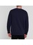 True Regılıon Lacivert Baskılı Bisiklet Yaka Erkek Sweatshirt 4