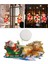 F Fityle Noel Santa LED Işık Siluet Dekor Kızak (Yurt Dışından) 3