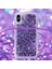 Glitter Quicksand Yumuşak Tpu Telefon Kılıfı Anti-Kayıp Ipi iphone x / Xs - Koyu Mor Kalpler (Yurt Dışından) 3
