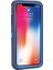 Plastik + Tpe 3 Parçalı Hibrid Darbeye Damla Geçirmez Toz Geçirmez Zırh Kabuğu iPhone Xs / x 5.8 Inç - Koyu Mavi (Yurt Dışından) 2