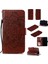 Künye Mandala Çiçek Deri Cüzdan Durumda Telefon Kılıf iphone x / Xs - Brown (Yurt Dışından) 1