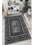Siyah-Beyaz Klim Desenli Halı - CP1233 1