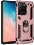 Samsung Galaxy S20 Ultra Uyumlu Kılıf Çift Katmanlı Yüzüklü Manyetik Vega Kapak Rose Gold 1