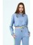 22033931 Üç Iplik Yanı Şeritli Sweat+Cepli Pant. Ikili Taıkm Mavı 4