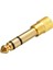 6.3 mm Stereo Erkek-3.5 mm Stereo Dişi Gold Jack Fiş Çevirici 1