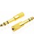 6.3 mm Stereo Erkek-3.5 mm Stereo Dişi Gold Jack Fiş Çevirici 2
