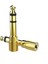 6.3 mm Stereo Erkek-3.5 mm Stereo Dişi Gold Jack Fiş Çevirici 3
