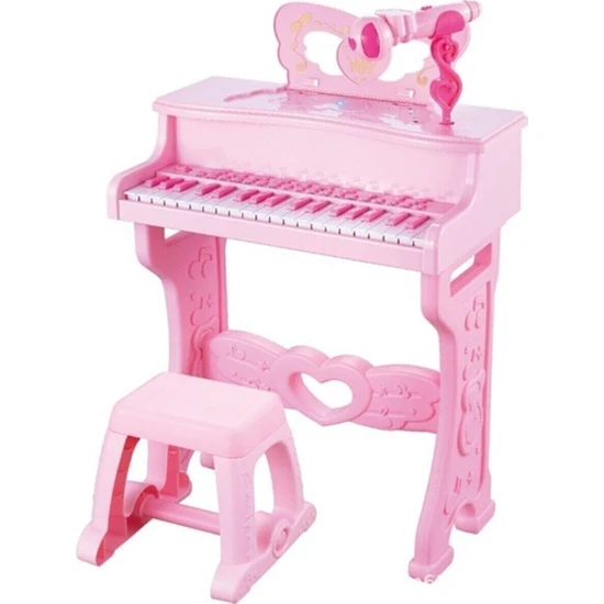 Hamaha Çocuk Piyano 37 Tuşlu Mikrofonlu Elektronik Tabureli Piyano 6626